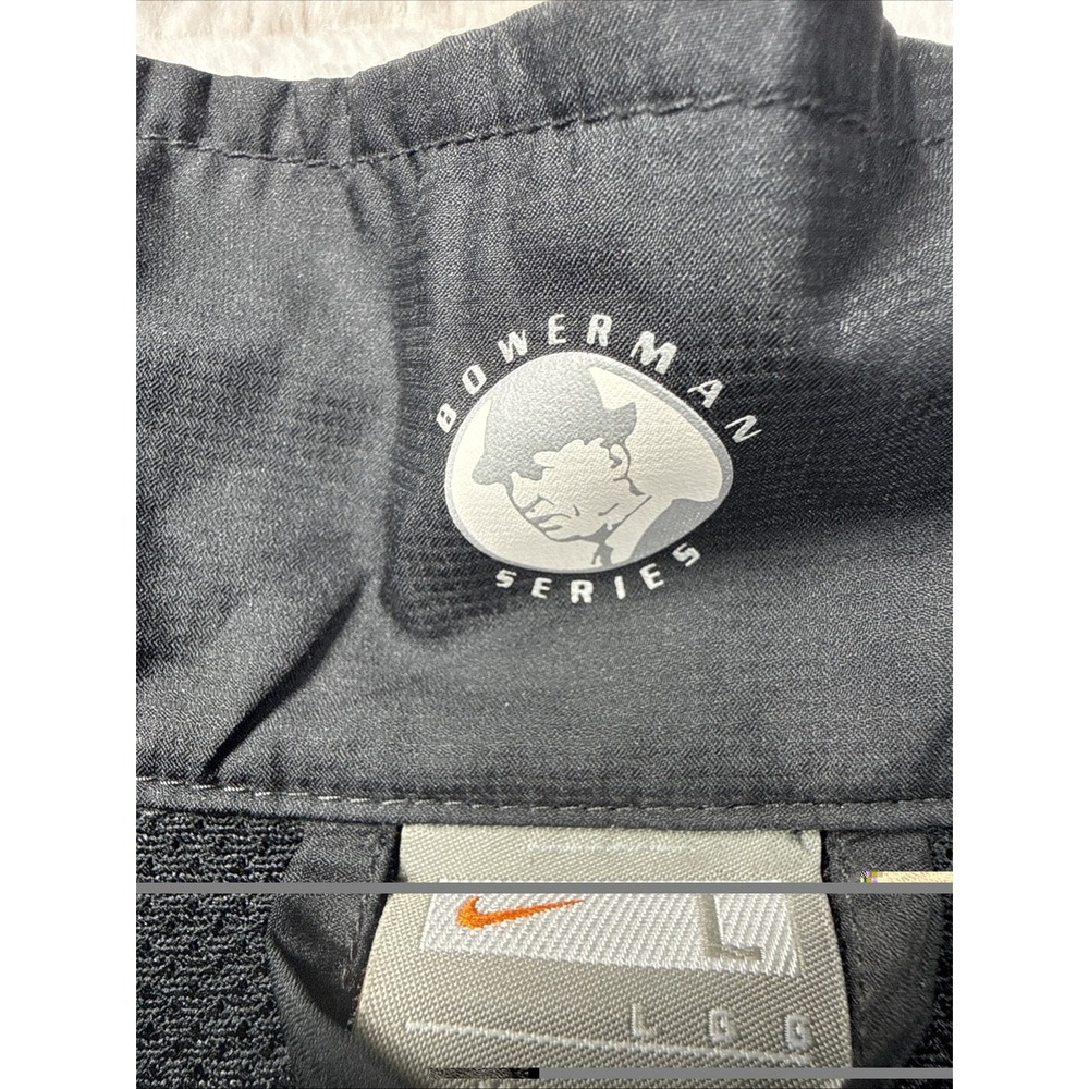 VTG Nike Athletic Black Zipped Running Vest Men Large Bowerman Series NICE - Picture 4 of 16